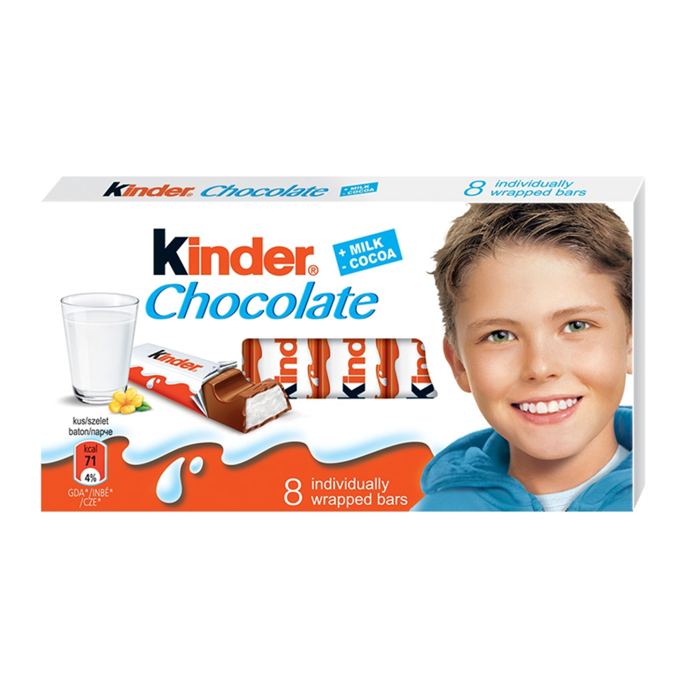 Kinder Chocolate 8 Bars 100g - Sahara Specialty Foods