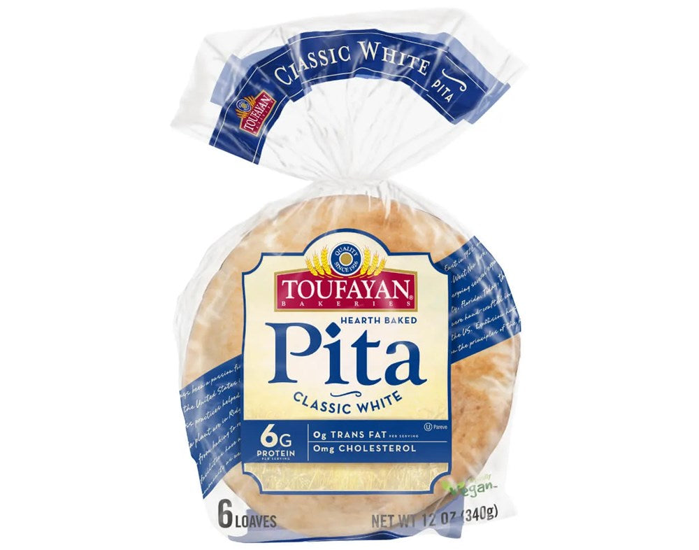 Toufayan's Pita Bread White 6-pack - Sahara Specialty Foods