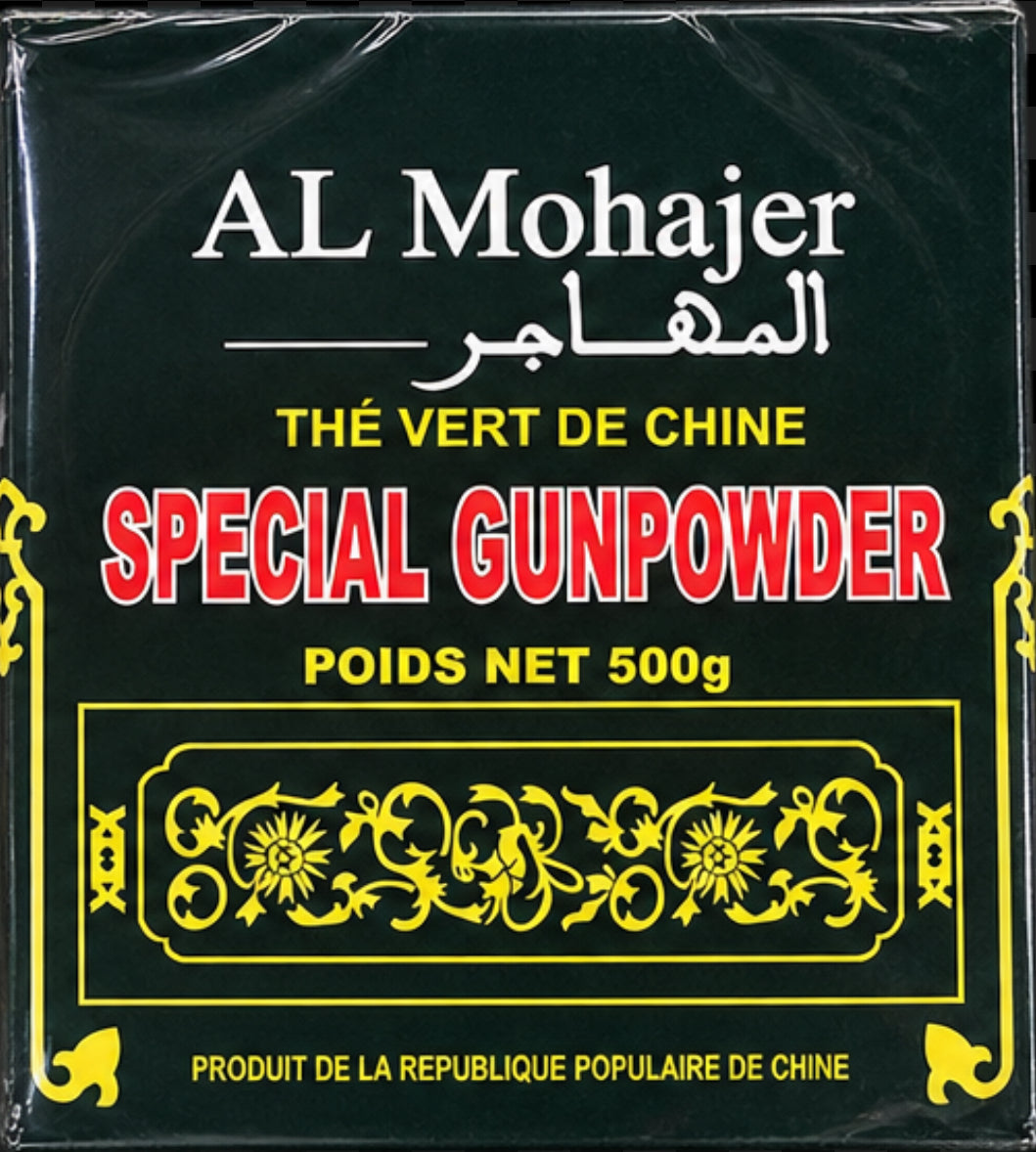 AL MOHAGER SPECIAL GUNPOWDER GREEN TEA 500 GR