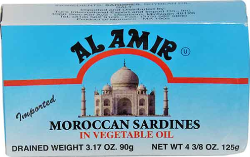 AL AMIR MOROCCAN SARDINES IN VEGETABLE OIL 125 GR