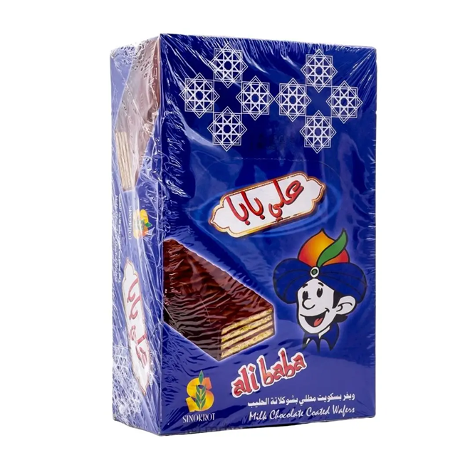 ALI BABA MILK CHOCOLATE COATED WAFER 24*25 GR