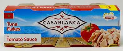 CASABLANCA TUNA FLAKES IN TOMATO SAUCE 3 x 80 GR