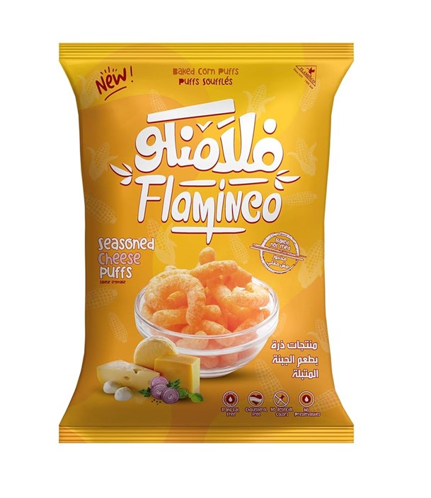 FLAMINGO CORN PUFFS CHEESE YELLOW 72 GR