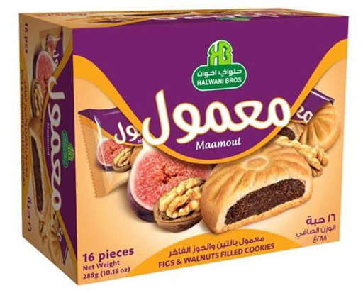 HALWANI BROS MAAMOUL DATES FIG & WALNUT FILLED COOKIES
