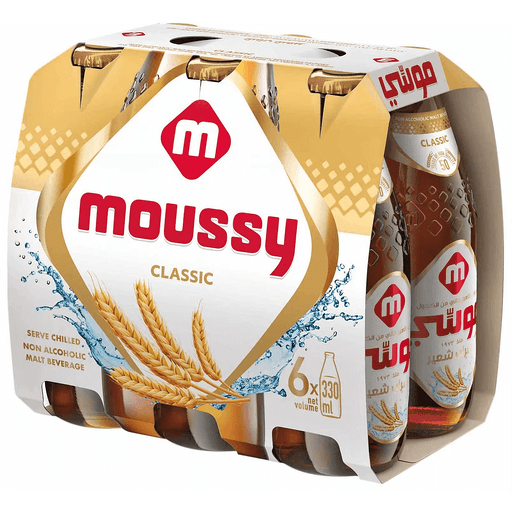Moussy Non-Alcoholic Beverage Malt Flavor 6x330ml - Sahara Specialty Foods