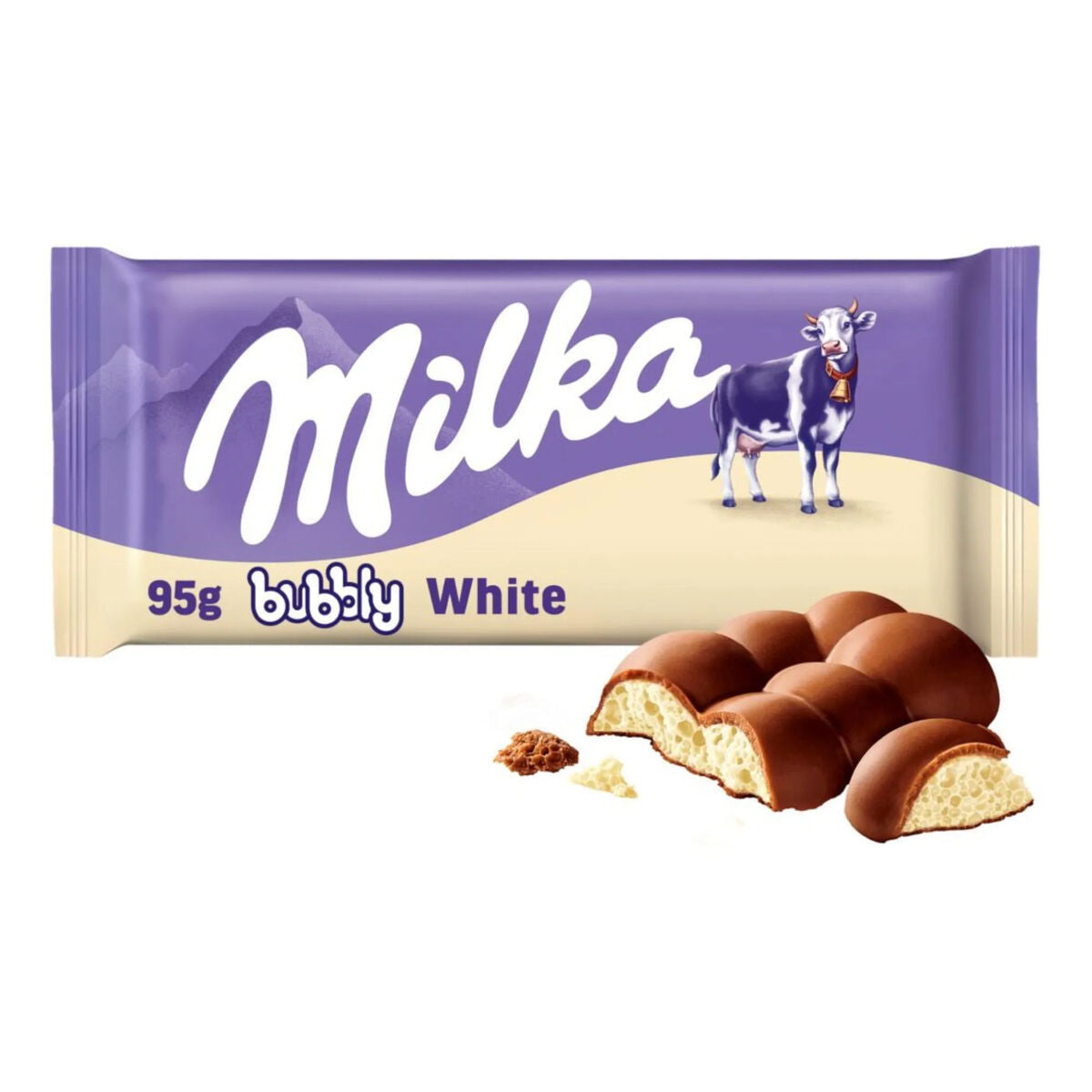 MILKA BUBBLY ALPINE MILK CHOCOLATE 100 GR