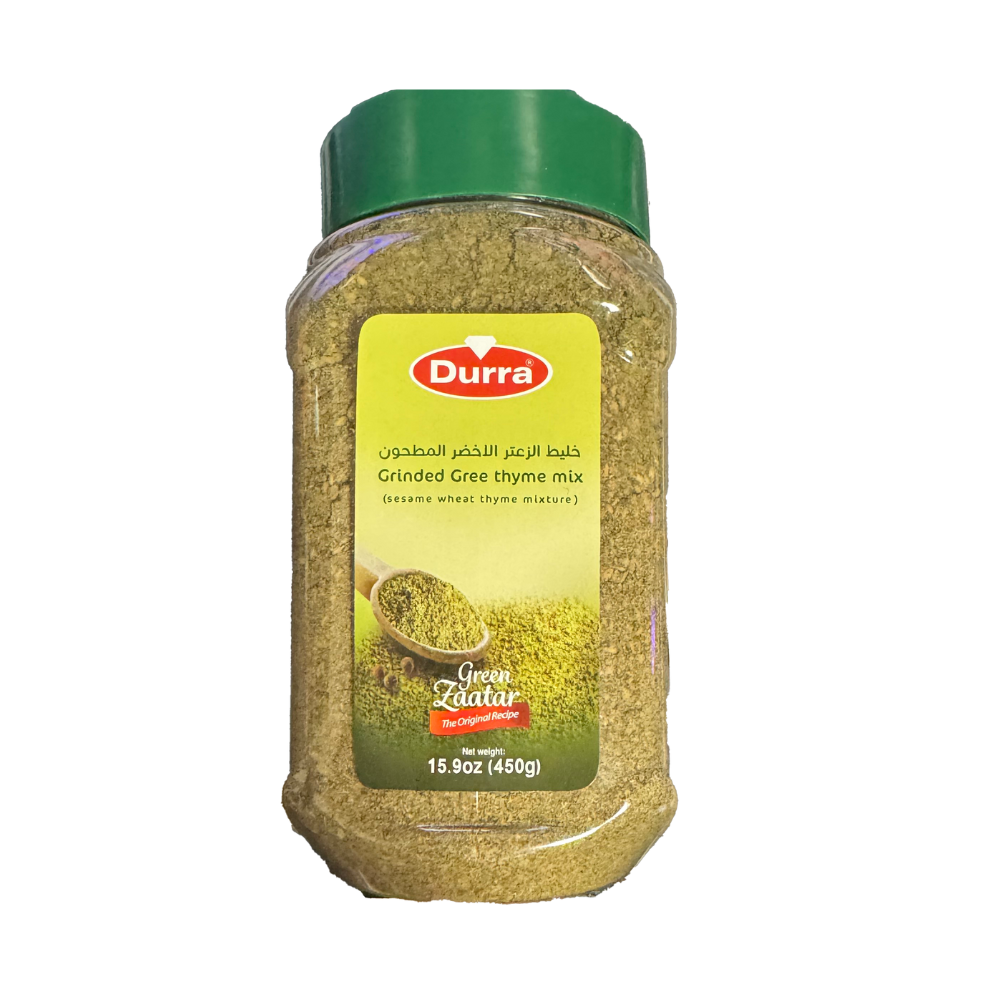 DURRA GREEN ZAATAR MIX GRINDED 500 GR (17.6 OZ) - Sahara Specialty Foods