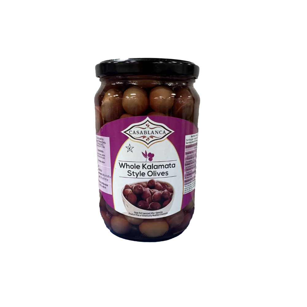 CASABLANCA WHOLE KALAMATA OLIVES 1 KG - Sahara Specialty Foods
