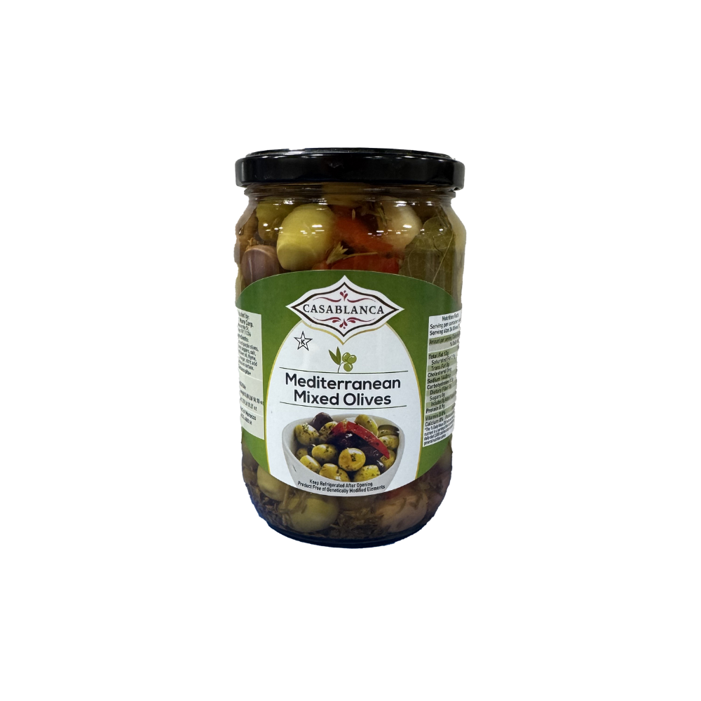 CASABLANCA MEDITERRANEAN MIXED OLIVES 1 KG - Sahara Specialty Foods