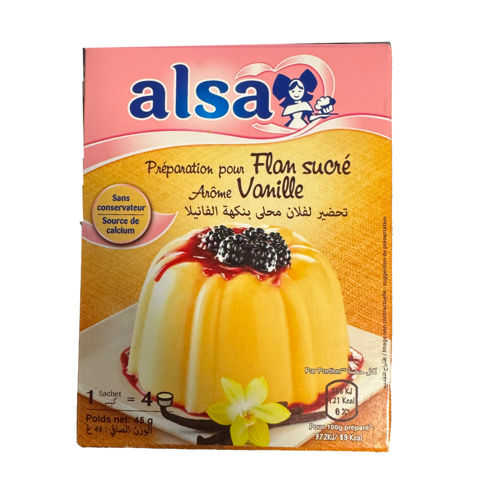 Alsa Flan Vanilla Flavor 45g - Sahara Specialty Foods