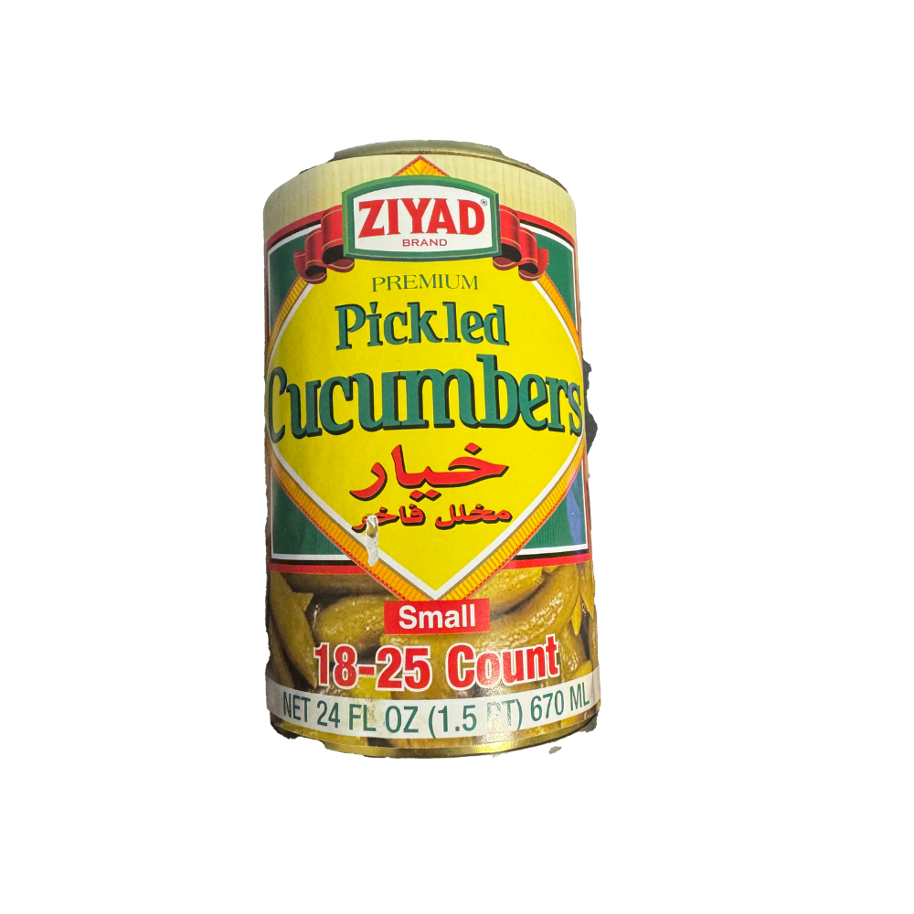 Ziyad Pickled Cucumber Small 18-25 Count 24 oz - Sahara Specialty Foods