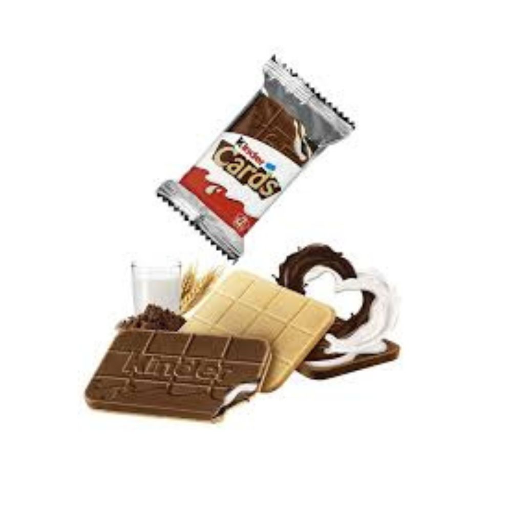 Kinder Cards w/ White and Milk Chocolate 26g - Sahara Specialty Foods