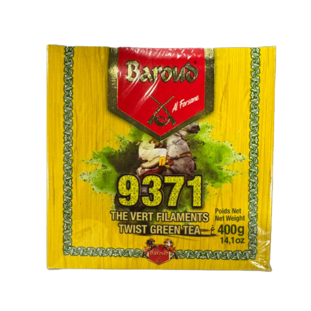 بارود 9371 شاي أخضر مغربي ملتوي 400 جرام