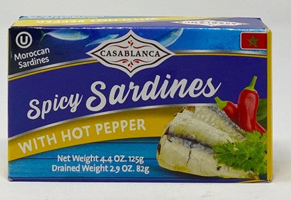 CASABLANCA SARDINES IN SPICY OIL 125 GR
