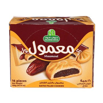 Halwani Bros Medium Maamoul Dates Cookies 288 Gr