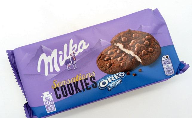 Milka Sensation Cookies w/ Oreo Creme Filling 156g - Sahara Specialty Foods