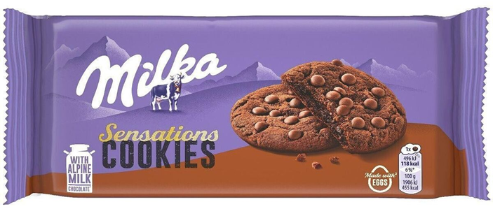 Milka Sensation Cookies w/ Brownie Filling 156g - Sahara Specialty Foods