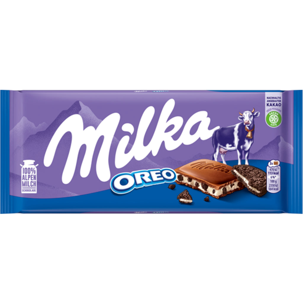 Milka Chocolate Bar W/ Oreo 100g - Sahara Specialty Foods