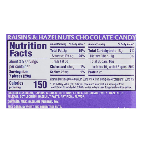 Milka Chocolate Bar W/ Raisins & Nuts 100g