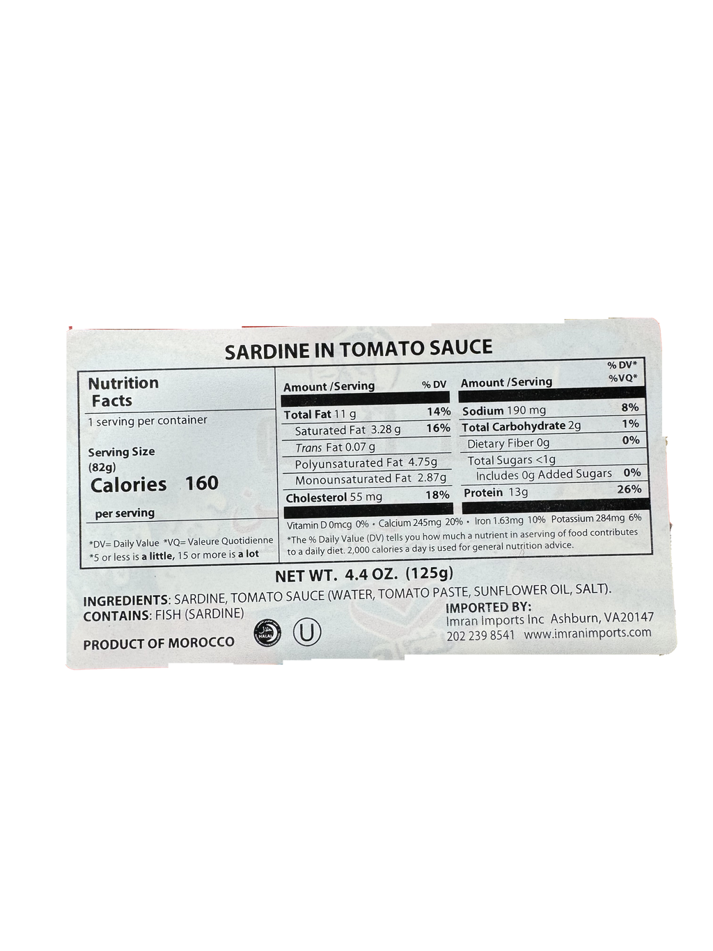 Mario Sardines in Tomato Sauce 125g - Sahara Specialty Foods