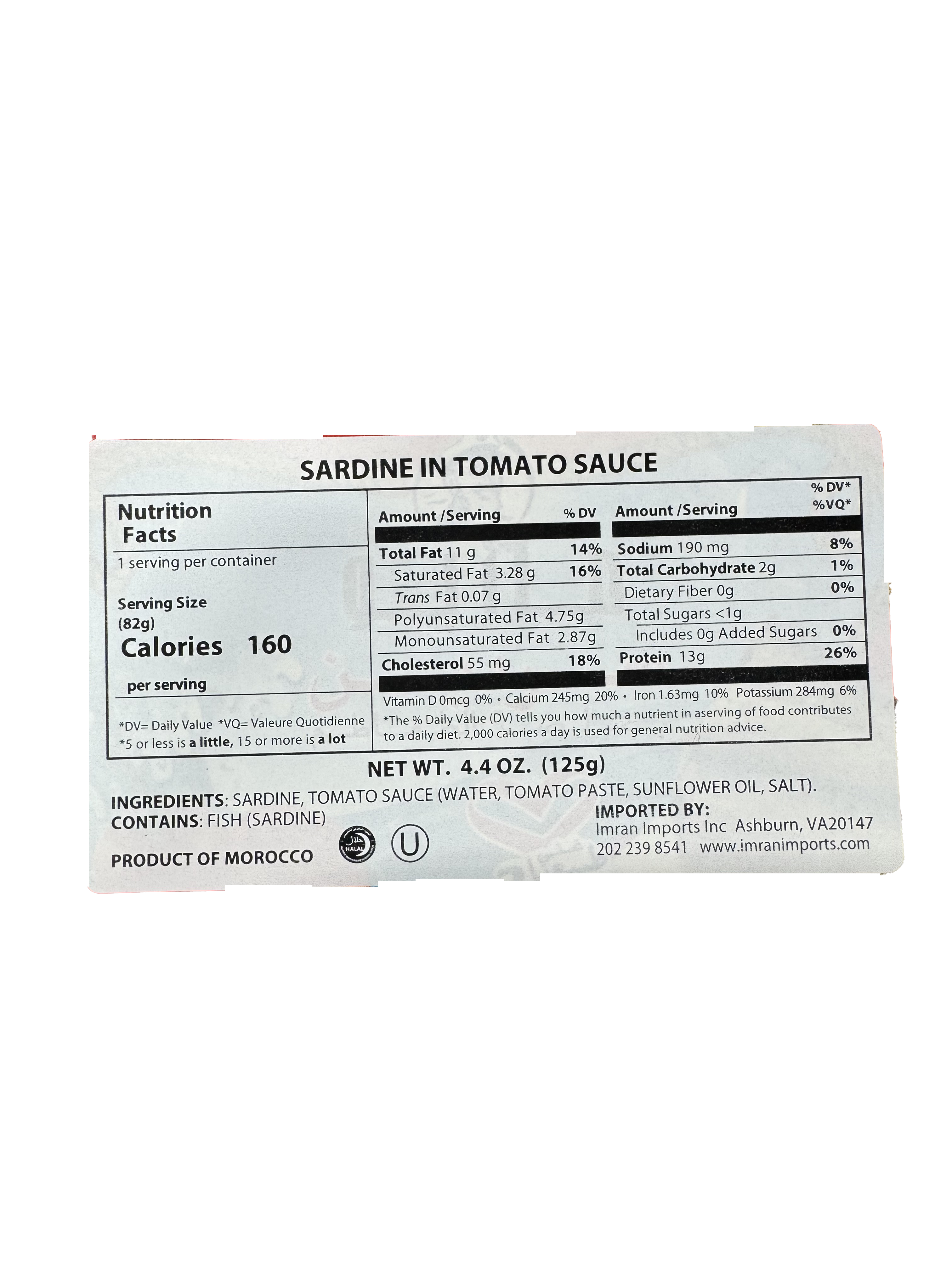Mario Sardines in Tomato Sauce 125g - Sahara Specialty Foods