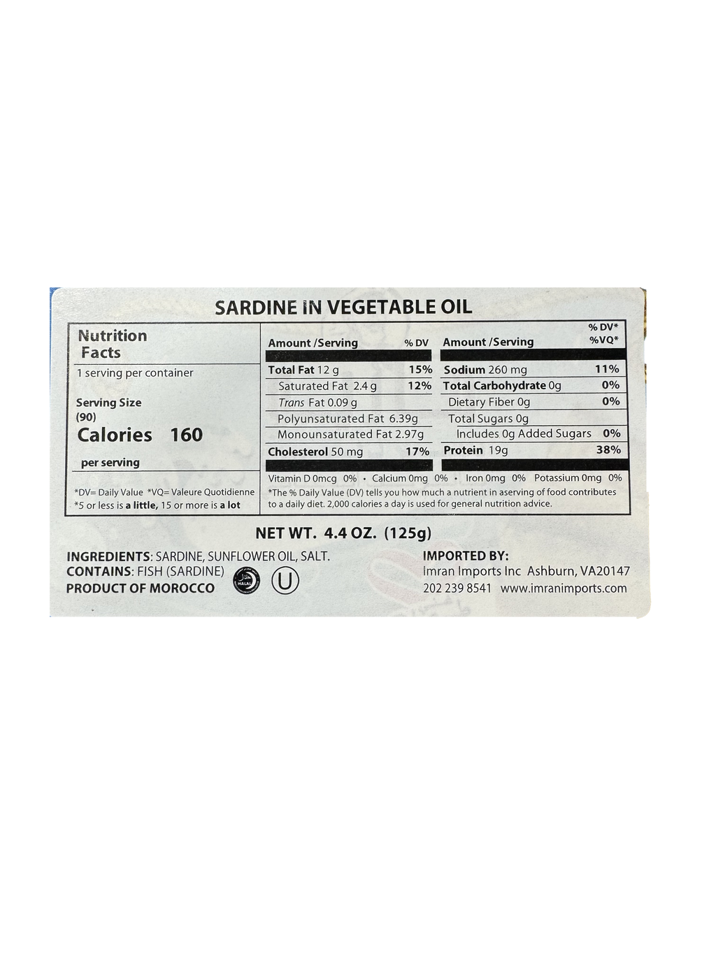 Mario Sardine in Vegetable Oil 125g - Sahara Specialty Foods