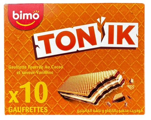 TONIC GAUFRETTE FOURRE AU CACAO 10x24 GR - Sahara Specialty Foods