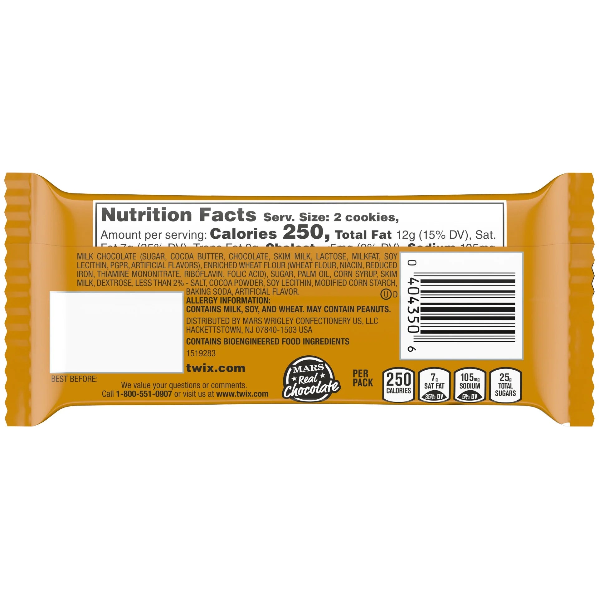 Twix Chocolate Bar 2 x 25g - Sahara Specialty Foods