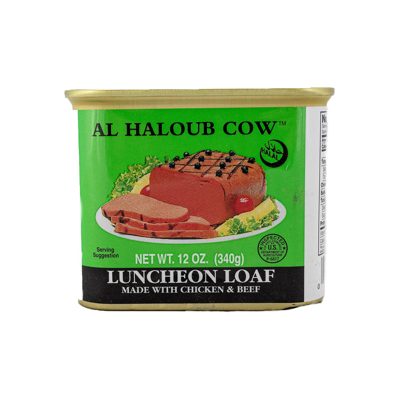Alhaloub Cow Luncheon Beef & Chicken 12oz - Sahara Specialty Foods