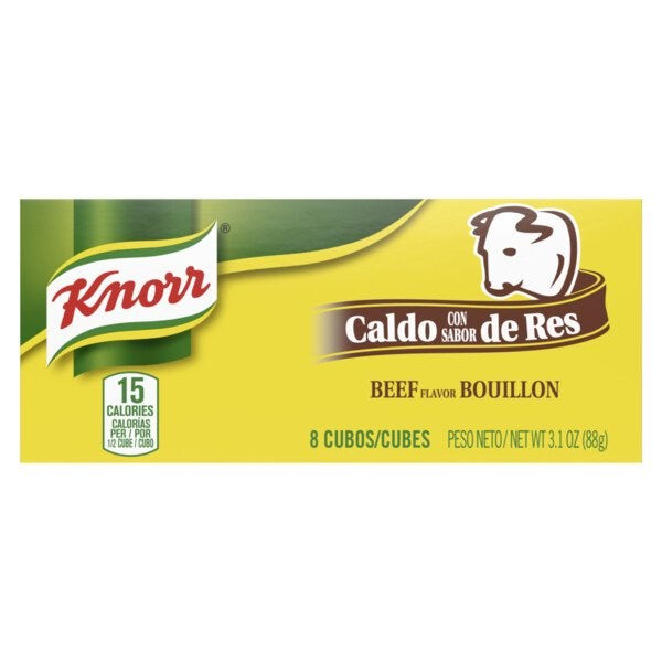 Knorr Beef Flavor Bouillon Halal 9g 8pcs - Sahara Specialty Foods