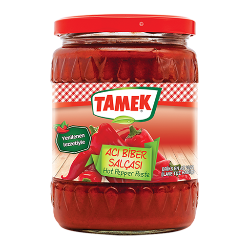 Tamek Pepper Paste Hot Glass 550g - Sahara Specialty Foods
